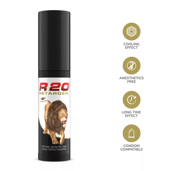 Intimateline R20 - vėsinantis uždelsiantis purškiklis vyrams (20 ml)