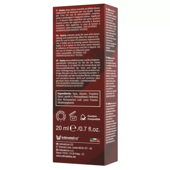 Intimateline Replay - uždelsimo purškalas vyrams (20 ml)