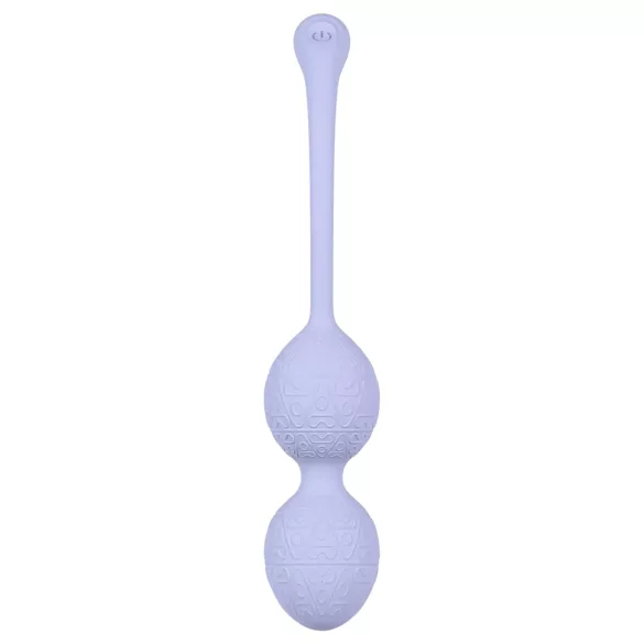 Loveline - vaginaliniai kegelio kamuoliukai su vibracija - violetinė