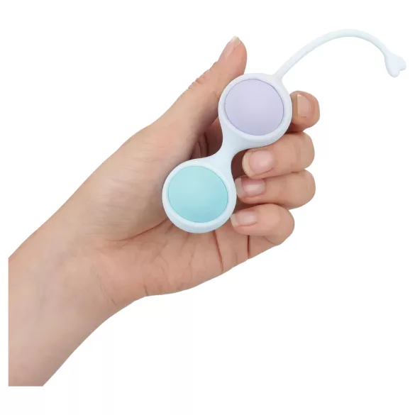 Loveline - vibruojančių geiša kamuoliukų rinkinys - mėlynas