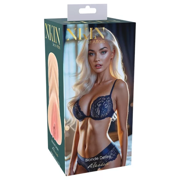 XKIN Desire Alessia - realistiška dirbtinė vagina masturbatorius (natūralios spalvos)
