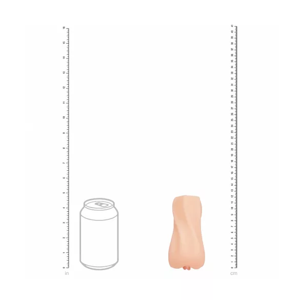 XKIN Cutie Darla - realistiška dirbtinė vagina masturbatorius (natūralios spalvos)