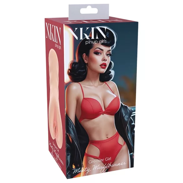 XKIN Greaser Girl Misty - realistiška dirbtinė vagina masturbatorius (natūrali spalva)