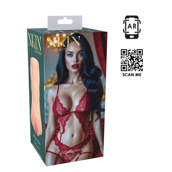 XKIN Seduction Tatiana - tikroviška dirbtinė vagina masturbatorius (natūralios spalvos)