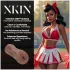XKIN Cheerleader Cherry - tikroviška dirbtinė vagina masturbatorius (tamsi natūrali spalva)