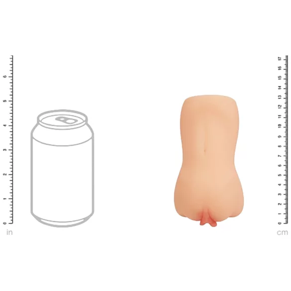 XKIN Amber Blowfiled - realistiška dirbtinė vagina masturbatorius (natūralios spalvos)