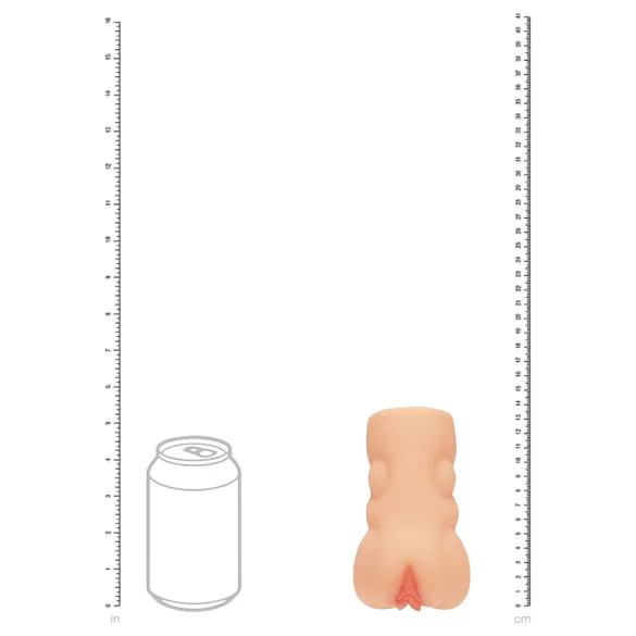 XKIN - realistiška dirbtinė vagina masturbatorius - L (natūrali spalva)