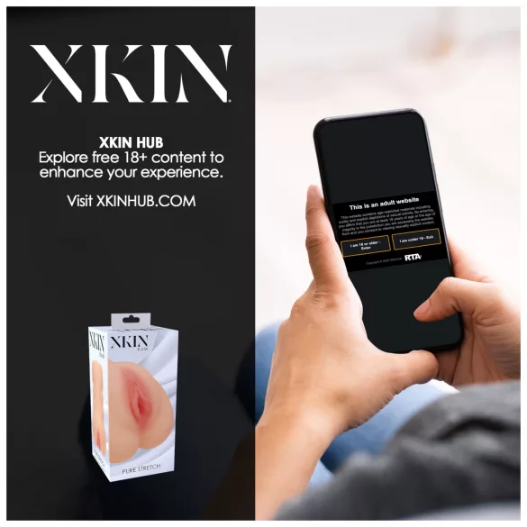 XKIN - realistiška dirbtinė vagina masturbatorius - L (natūrali spalva)
