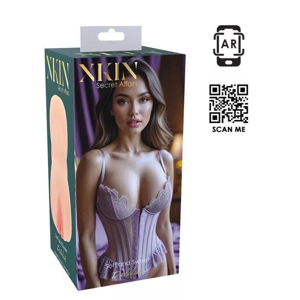 XKIN Sweet Delilah - tikroviška dirbtinė vagina masturbatorius (natūralios spalvos)