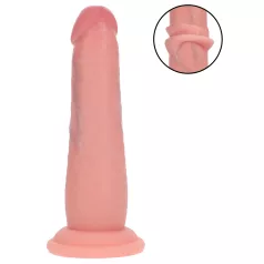   RealRock - dvigubo tankio tikroviškas dildo (kūno spalvos) - 15,5 cm