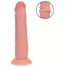   RealRock - dvigubo tankio tikroviškas dildo (kūno spalvos) - 20,5 cm