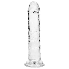   RealRock - tikroviškas dildo su siurbtuku (skaidrus) - 12,7 cm