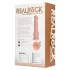 RealRock - vibratorius su siurbtuku - kūno spalvos - 18 cm