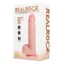 RealRock - besisukantis vibratorius - kūno spalvos 20,5 cm