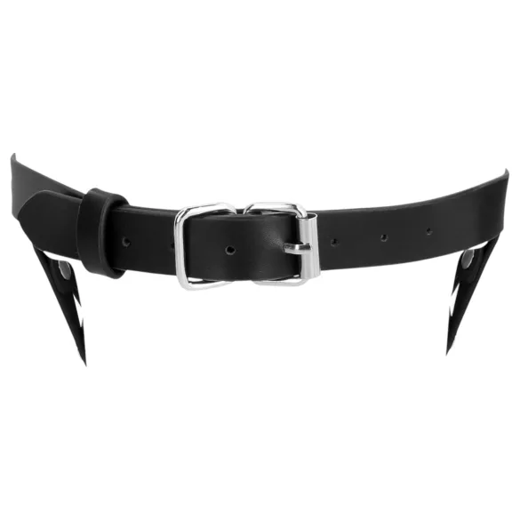 Ouch! - kaukė narvas - dirbtinė oda - juoda