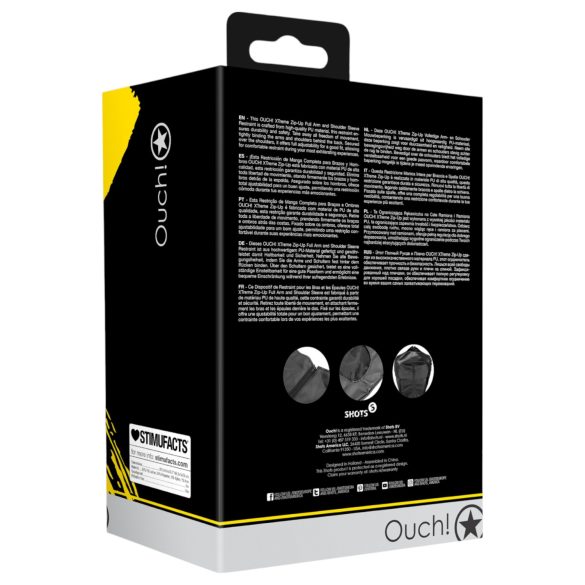 Ouch! - rankų surišimo diržas - juodas