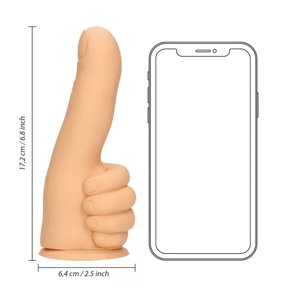 S-Line - nykščio formos dildo (natūralios spalvos)