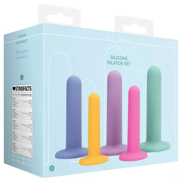 Loveline - dildo treniruoklių rinkinys - 5 vnt spalvoti