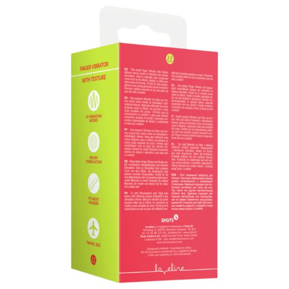 Loveline - pirštų vibratorius - stimuliuojantis - raudonas