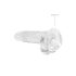 REALROCK - skaidrus tikroviškas dildo - skaidrus (17 cm)