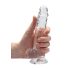 REALROCK - skaidrus tikroviškas dildo - skaidrus (17 cm)
