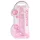 RealRock - permatomas realistiškas dildo - rožinis - 19 cm