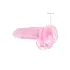 RealRock - permatomas realistiškas dildo - rožinis - 19 cm