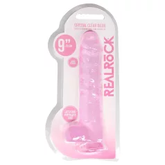 RealRock - permatomas realistiškas dildo - rožinis - 22 cm