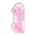 RealRock - permatomas realistiškas dildo - rožinis - 22 cm