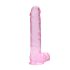 RealRock - permatomas realistiškas dildo - rožinis - 22 cm