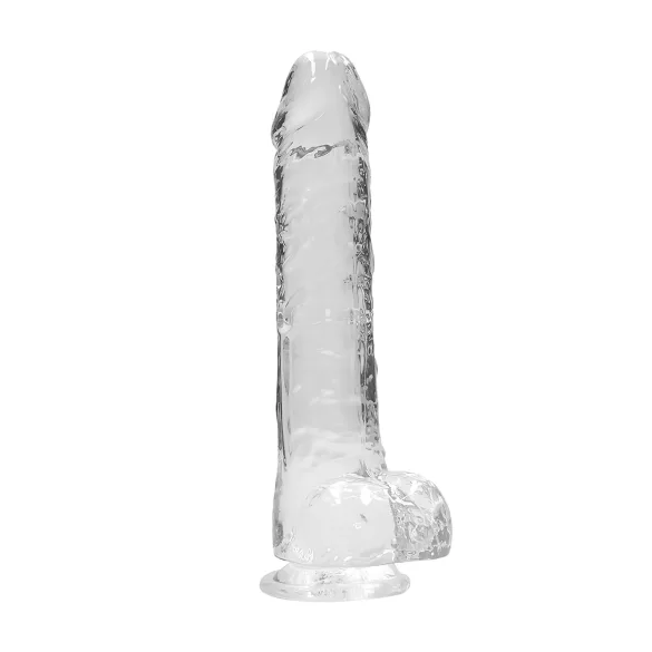 RealRock - permatomas tikroviškas dildo (permatomas, 22 cm)