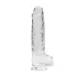 RealRock - permatomas tikroviškas dildo (permatomas, 22 cm)