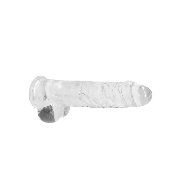 RealRock - permatomas tikroviškas dildo (permatomas, 22 cm)