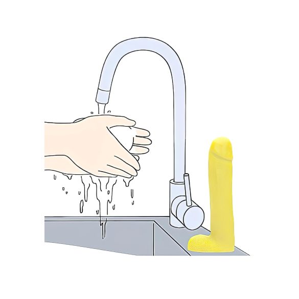 Dicky - muilo gabalėlis penis forma su sėklidėmis - vanilė - 210g