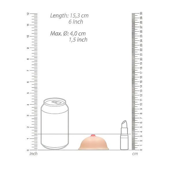 Titty - muilo gabalėlis krūtims - natūralus - 95g