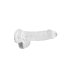 REALROCK - skaidrus realistiškas dildo - skaidrus (15 cm)
