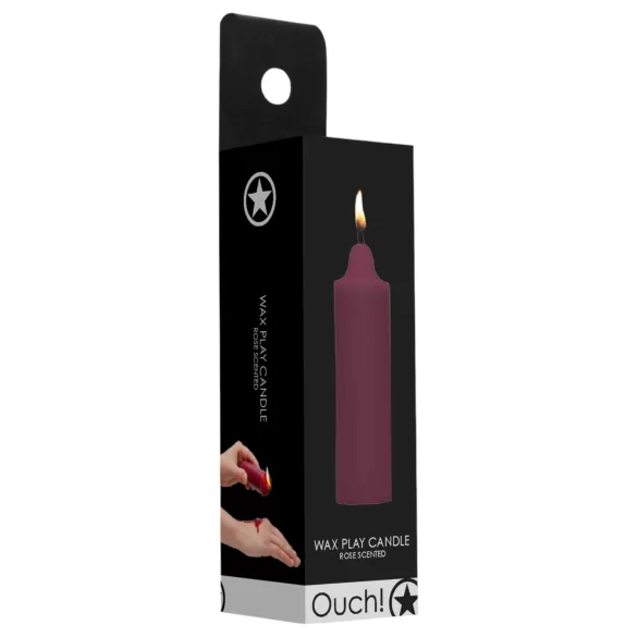 Ouch Rose - kūno žvakė - rožių kvapas - parafinas 100g