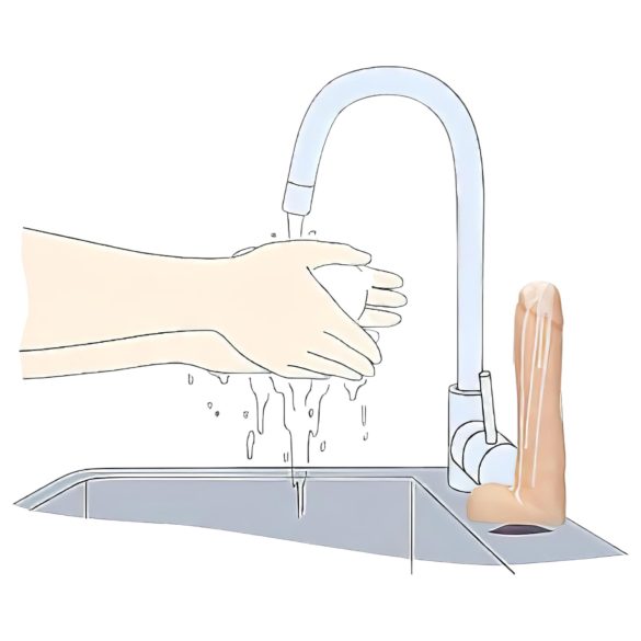 Dicky Cum - muilo penisas su sėklidėmis - natūralus - 250g