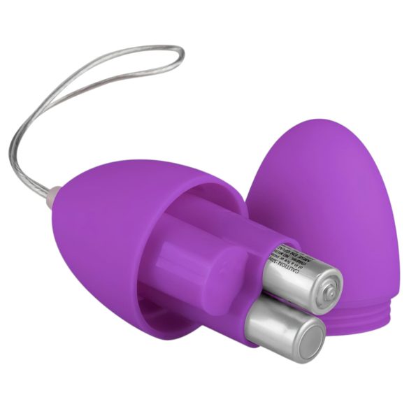 Easytoys - vibruojantis kiaušinėlis su pulteliu - 7 režimai - violetinis