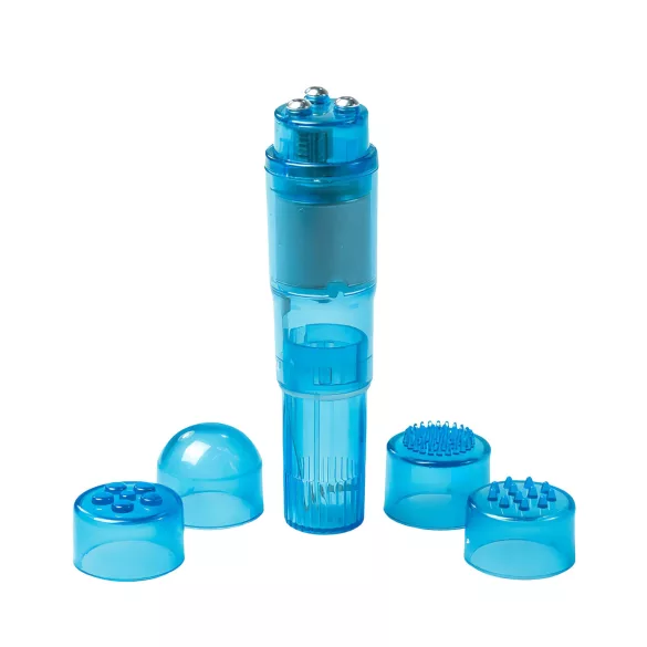Easytoys Pocket Rocket - vibratorius rinkinys - mėlynas - 5 dalių