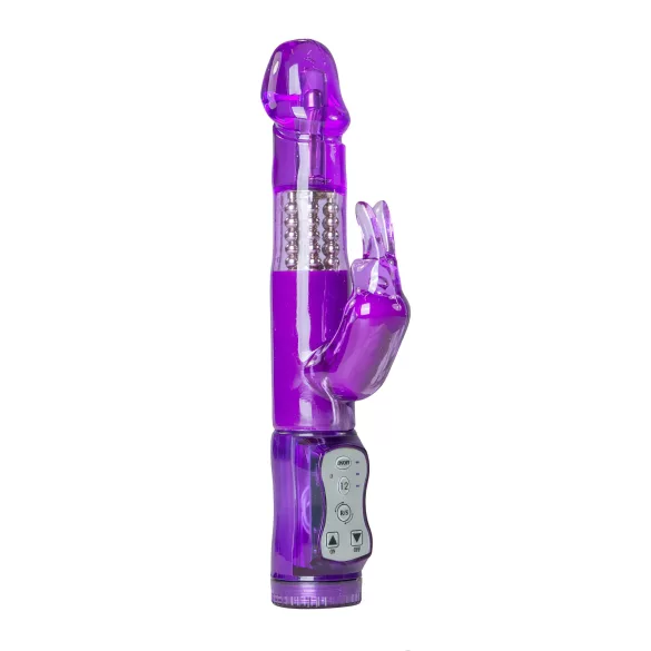 Easytoys Rabbit - vibratorius su karoliukais ir klitorio stimuliacija