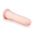 Easytoys - 100% silikono dildo su siurbtuku (21 cm) - natūrali spalva