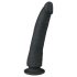 Easytoys - dildo su siurbtuku - silikoninis - juodas - 21 cm