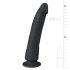 Easytoys - dildo su siurbtuku - silikoninis - juodas - 21 cm