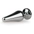 Easytoys Metal No.11 - sidabrinis analinis kaištis su rožiniu brangakmeniu (3,5 cm)
