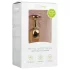 EasyToys Metal No.1 - auksinis analinis kaištis kūgio formos su violetiniu akmeniu (2,5 cm)