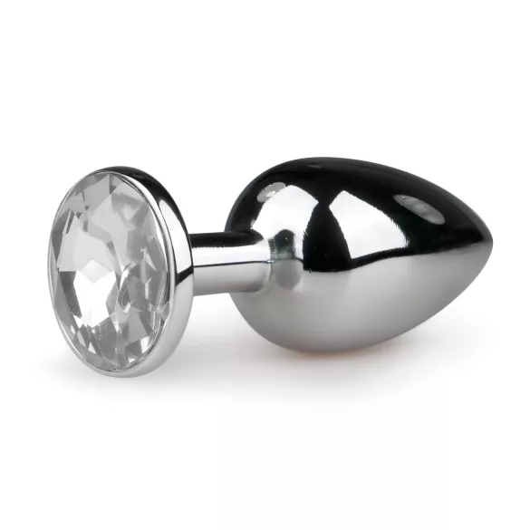 EasyToys - metalinis analinis kaištis (sidabrinis-baltas)