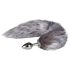 Easytoys Fox NO5 – metalinis analinis kroviklis su lapės uodega (sidabrinis)