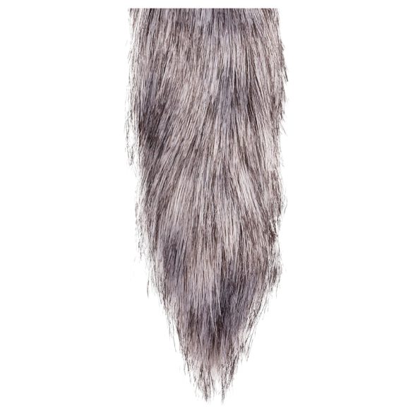 Easytoys Fox NO5 - metalinis analinis kaištis su lapės uodega - sidabrinis