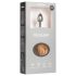 Easytoys Fox NO1 - metalinis analinis kaištis su lapės uodega (sidabrinis-raudonas)